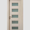 דלת פולימר שמנת דגם - חלון יפני