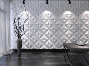 חיפויי קיר תלת מימדי דגם Aryl בגודל 50X50