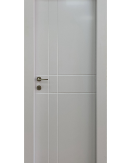 דלת פולימר לבן דגם – Desert סמר